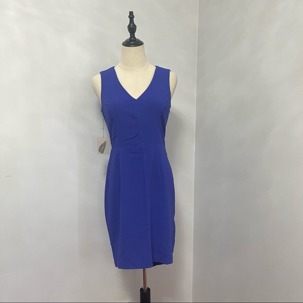 # Forever 21 Contemporary Asymmetrical Sleeveless Blue Short Dress New With Tag - Picture 2 of 15